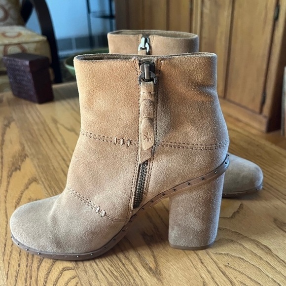 Splendid Boots Womens 7 Rita Suede Ankle Boots Studded Booties Anthropologie - Picture 7 of 7